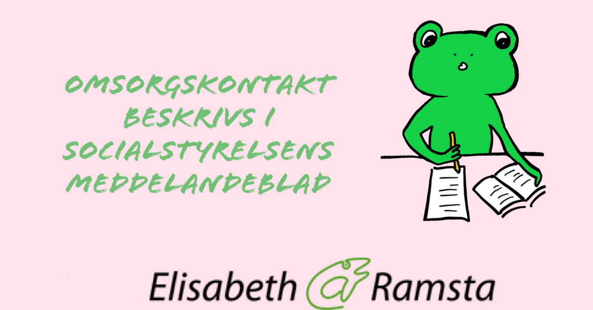 Meddelandeblad om Omsorgskontakt