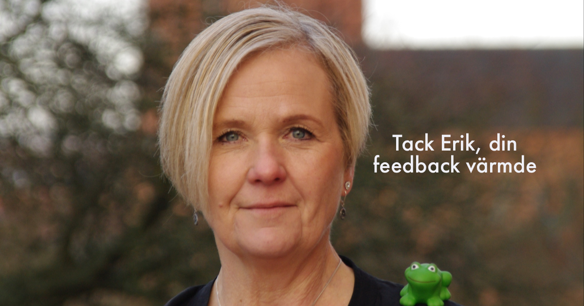 Tack för feedbacken, Erik!