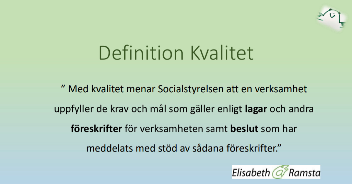 Vad är kvalitet IVO?