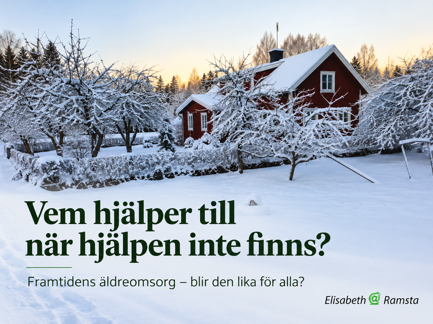 Framtidens äldreomsorg – blir den lika för alla?