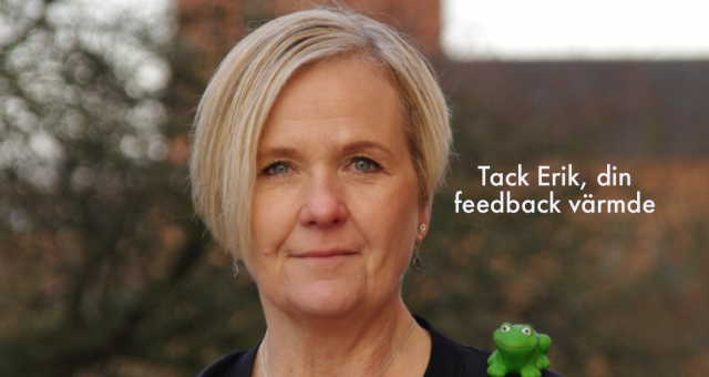Tack för feedbacken, Erik!